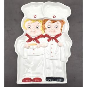 Campbell Soup Kids Chip & Dip Ceramic Platter Benjamin and Medwin VTG 1998 14"